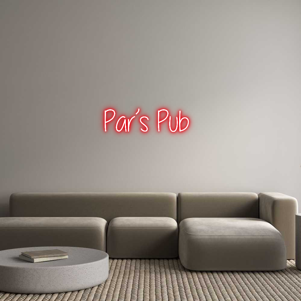 Custom Neon Text- Par’s Pub