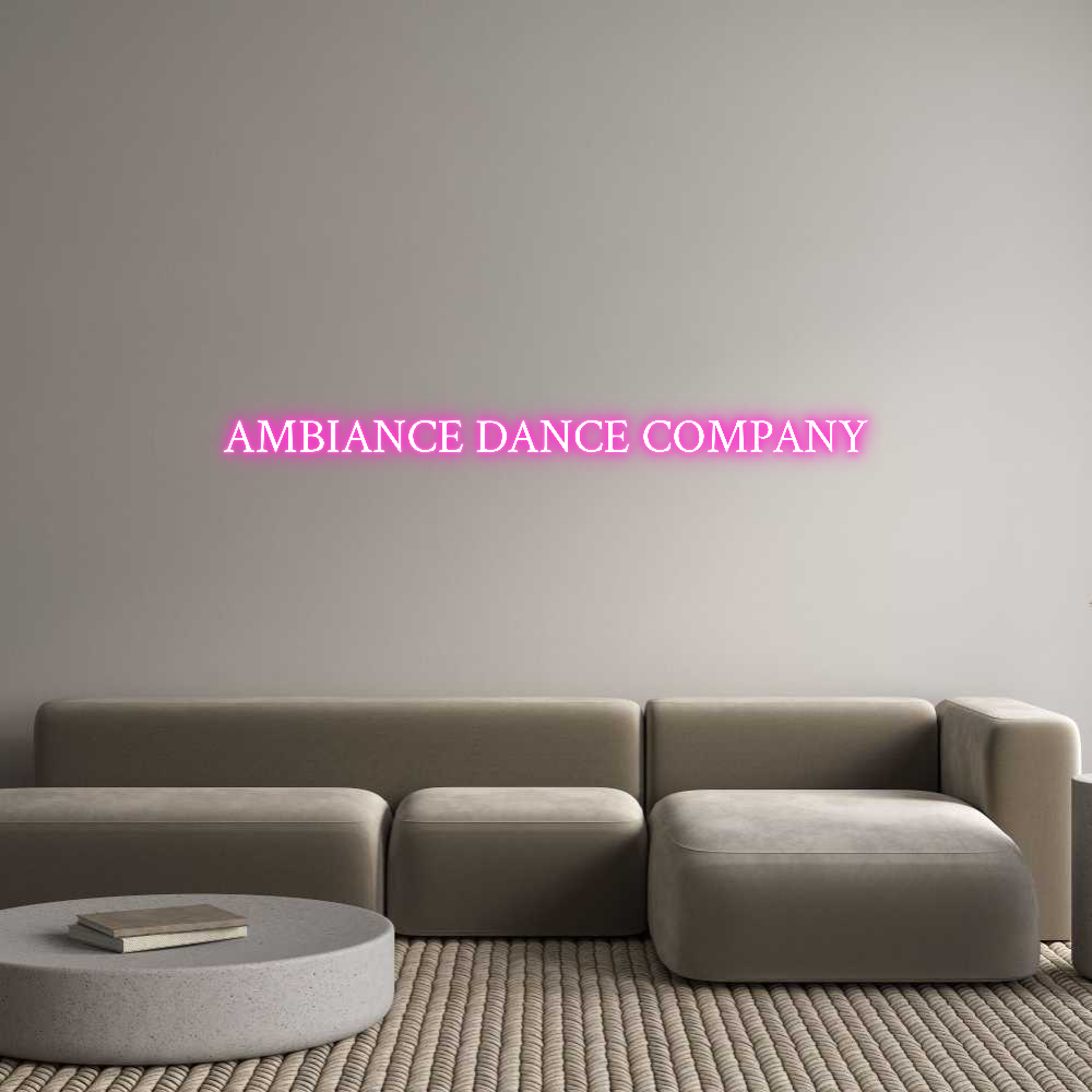 Custom Neon Text - AMBIANCE DANC...