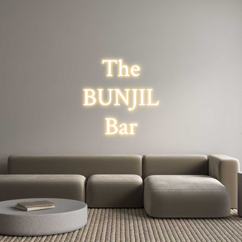 Custom Neon Text- The
BUNJIL
...