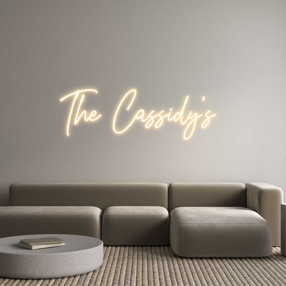 Custom Neon Text- The Cassidy’s