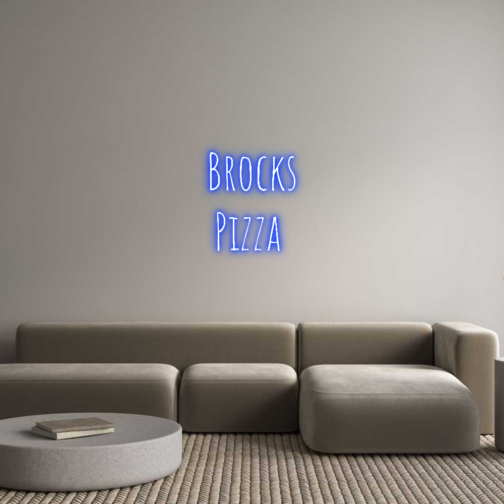 Custom Neon Text- Brocks
Pizza