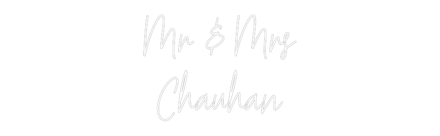 Custom Neon Text- Mr & Mrs
Cha...