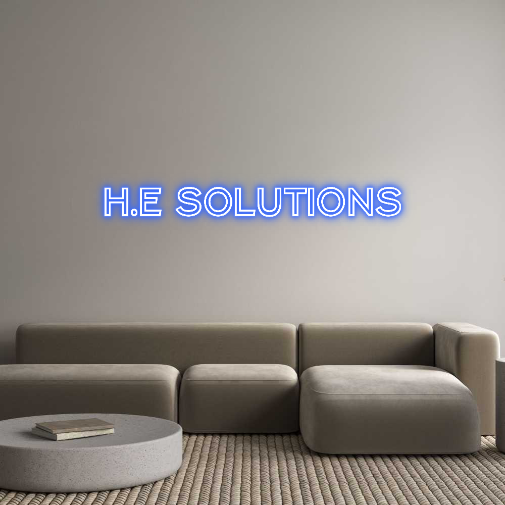 Custom Neon Text - H.E SOLUTIONS