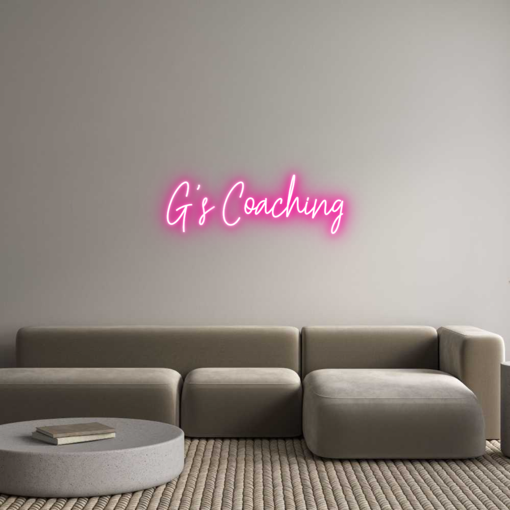 Custom Neon Text - G's Coaching