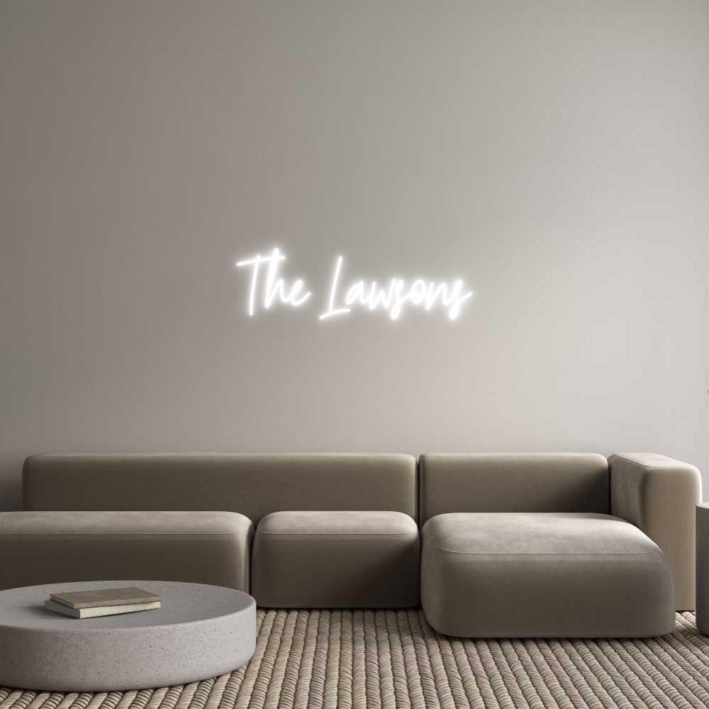 Custom Neon Text- The Lawsons