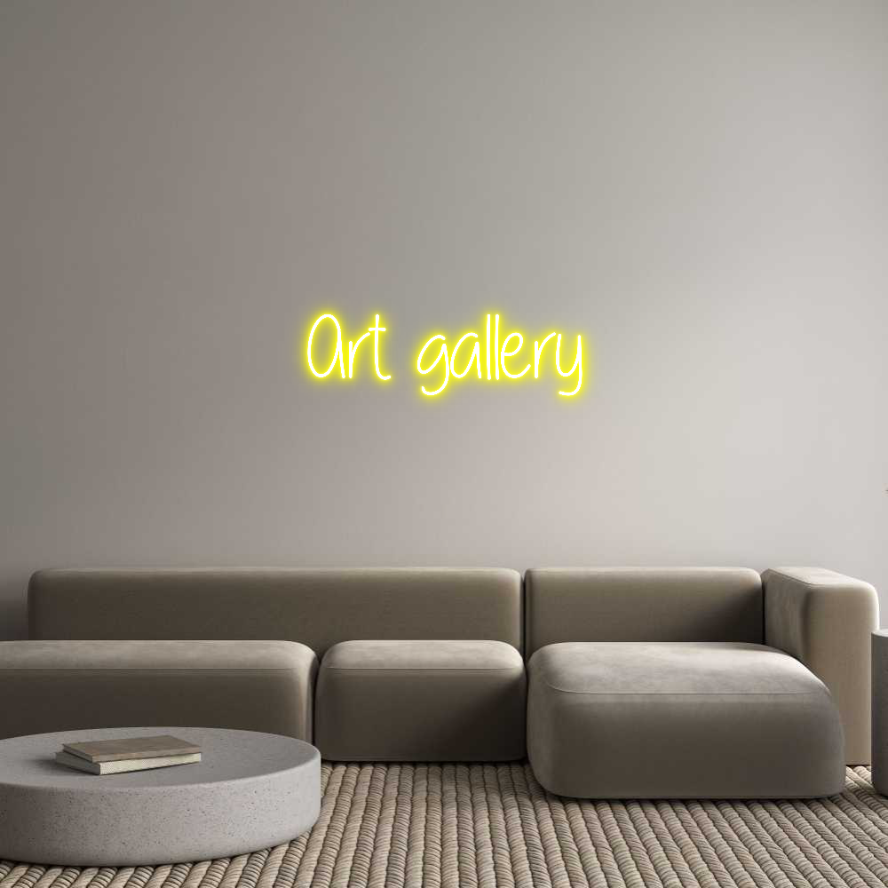 Custom Neon Text - Art gallery