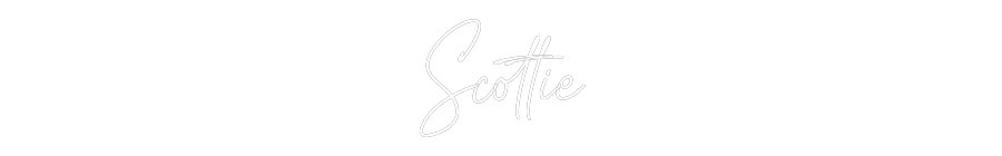 Custom Neon Text - Scottie