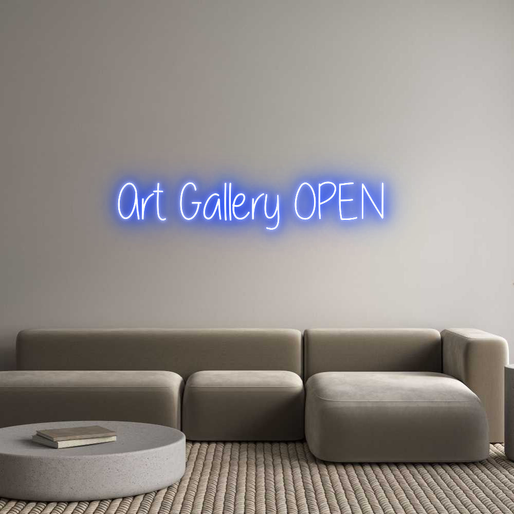 Custom Neon Text- Art Gallery O...