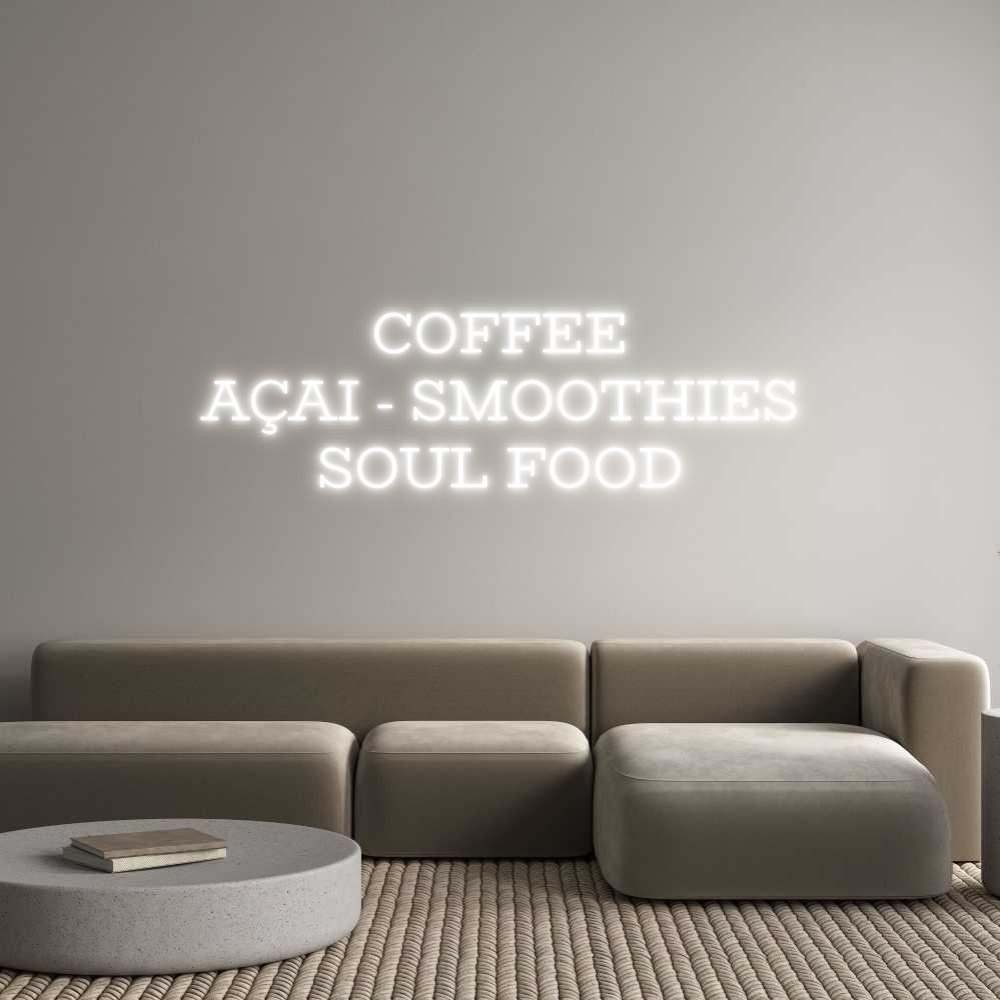 Custom Neon Text- COFFEE
AÇAI ...