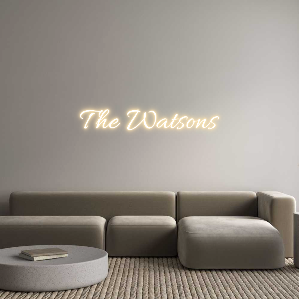 Custom Neon Text- The Watsons