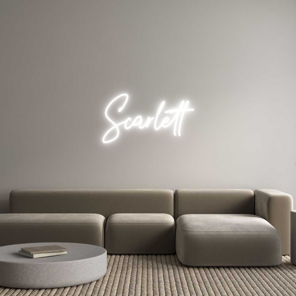 Custom Neon Text- Scarlett