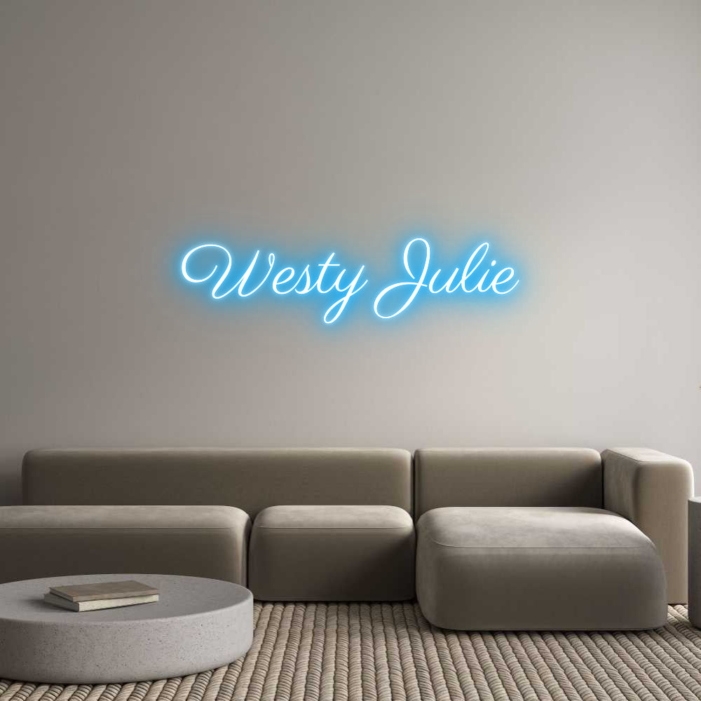 Custom Neon Text- Westy♥️Julie