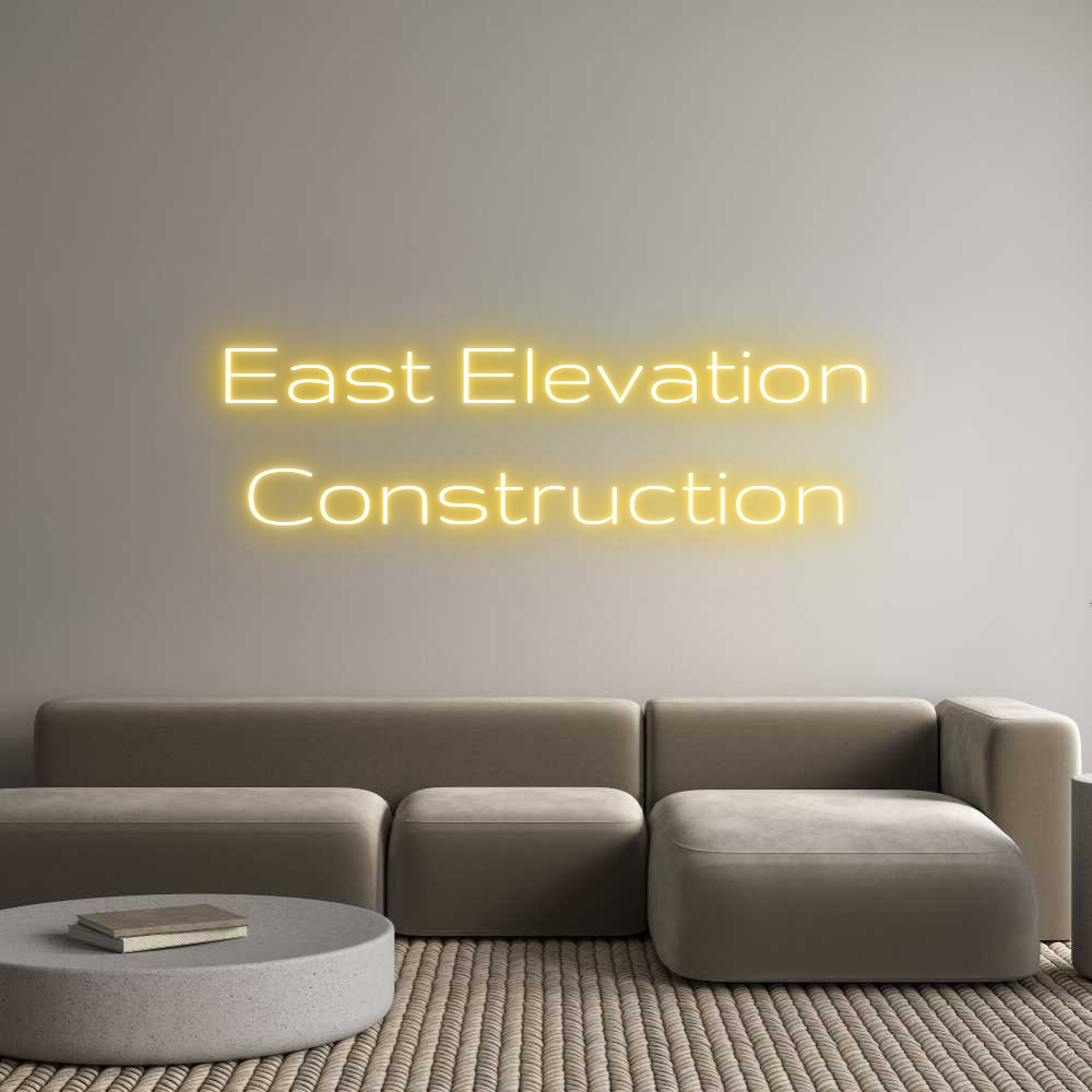 Custom Neon Text - East Elevatio...