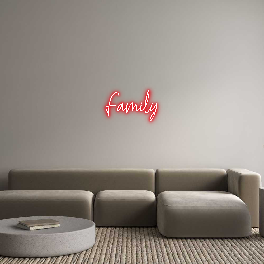 Custom Neon Text- Family