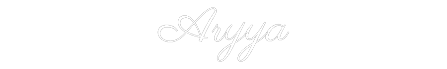 Custom Neon Text- Aryya