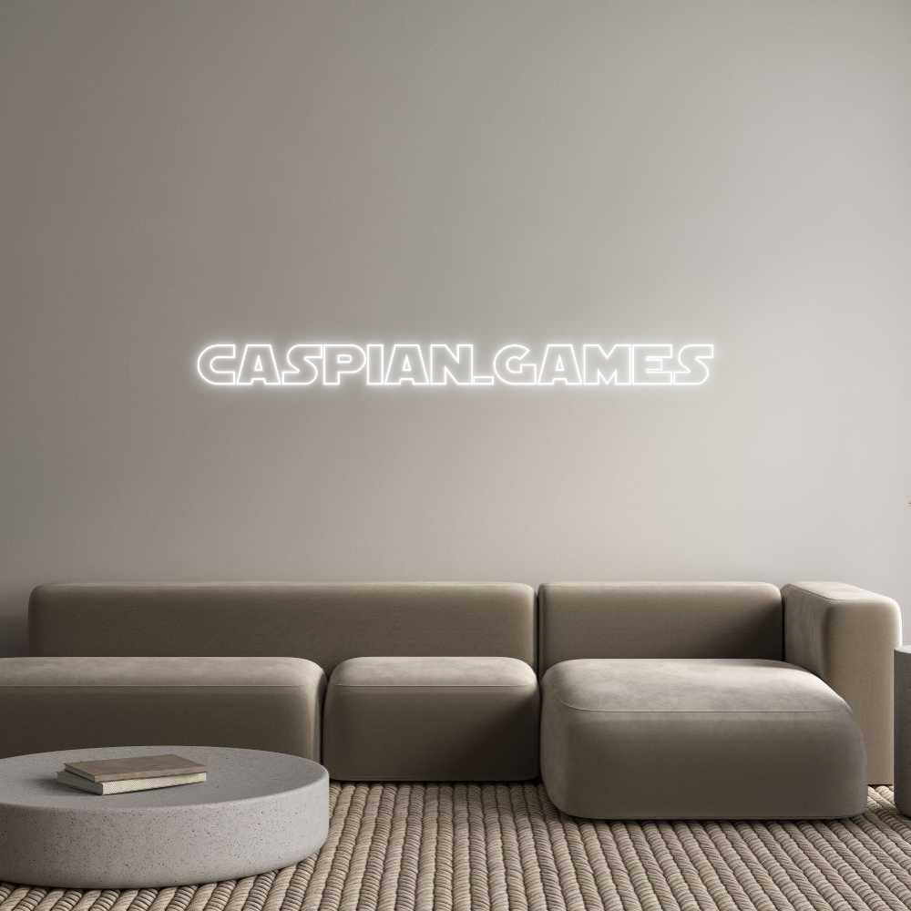 Custom Neon Text - Caspian_Games