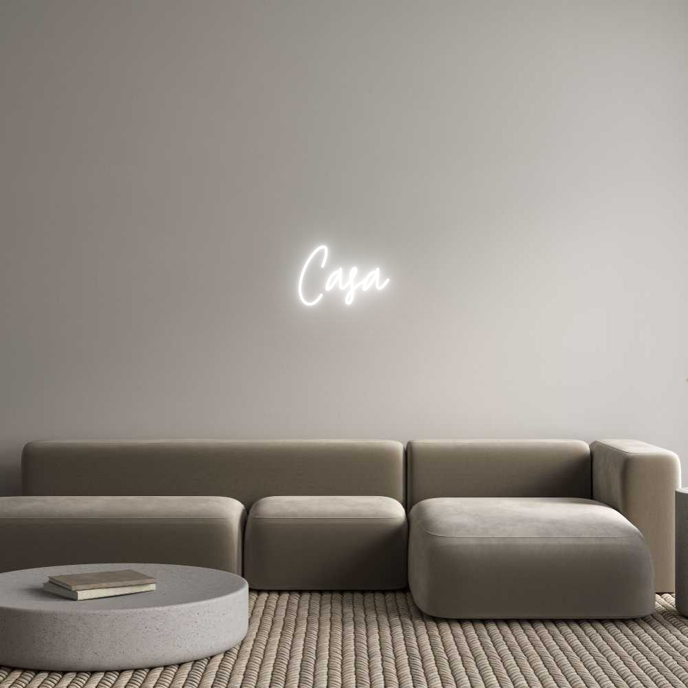 Custom Neon Text- Casa