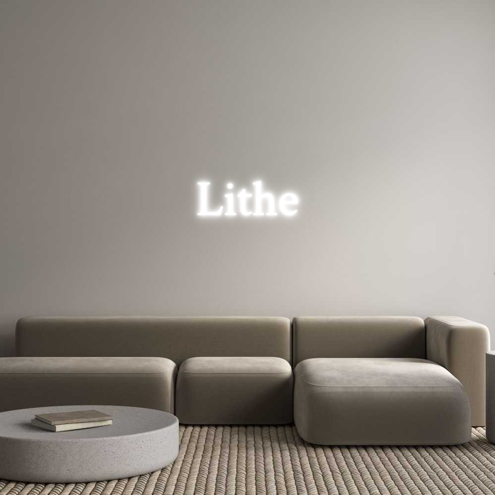 Custom Neon Text- Lithe