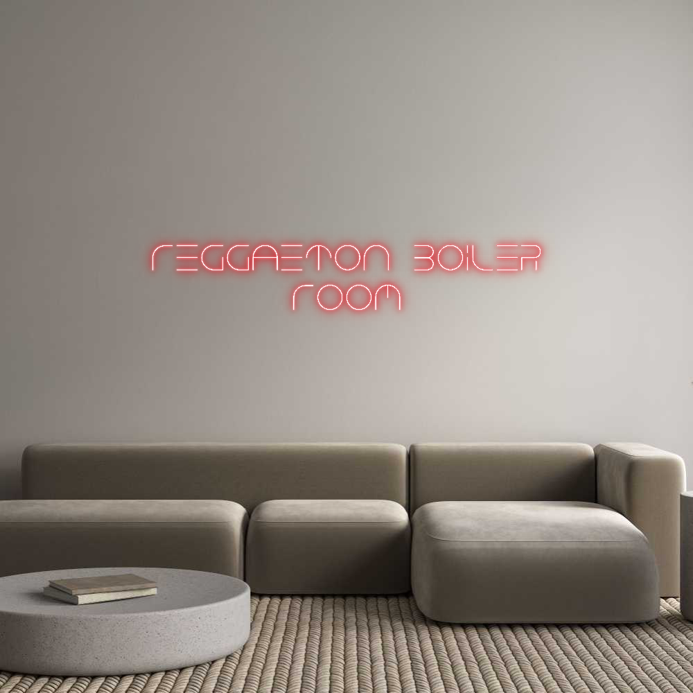 Custom Neon Text- Reggaeton Boi...