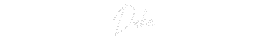 Custom Neon Text- Duke