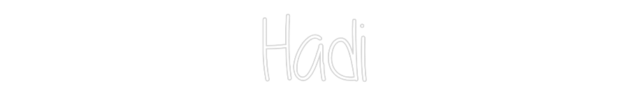 Custom Neon Text- Hadi