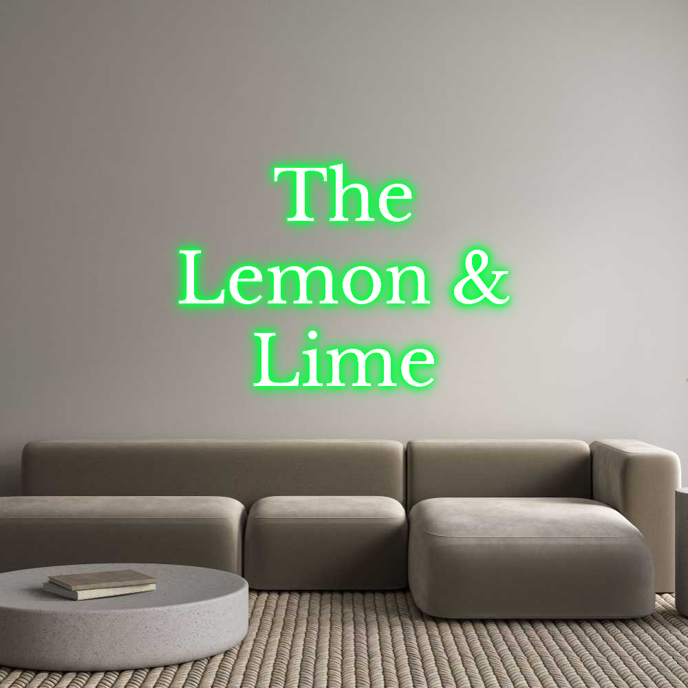 Custom Neon Text- The
Lemon &
...