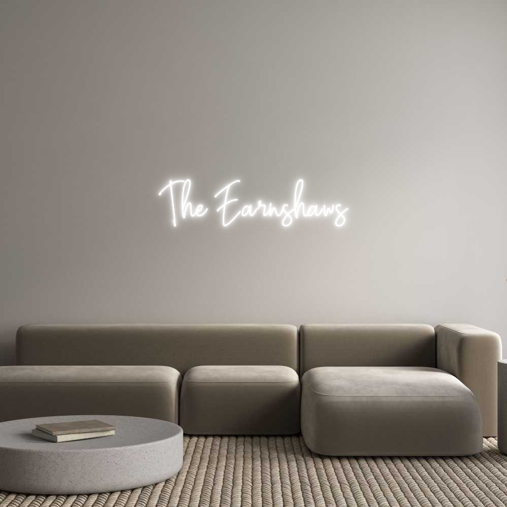 Custom Neon Text - The Earnshaws