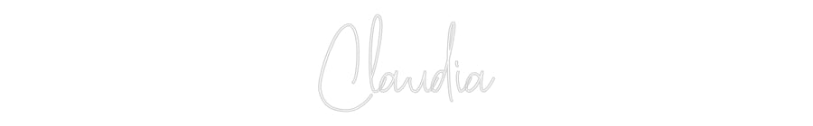 Custom Neon Text- Claudia