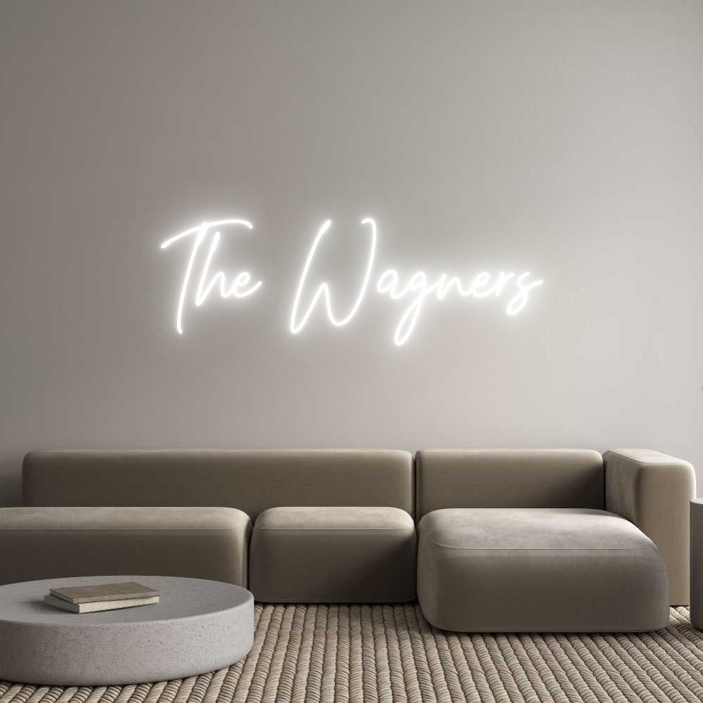 Custom Neon Text- The Wagners