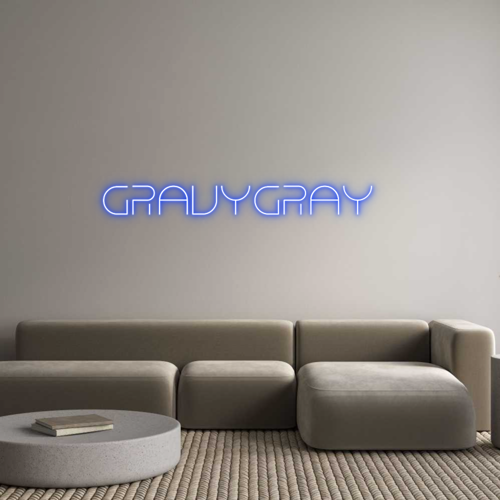 Custom Neon Text- GravyGray