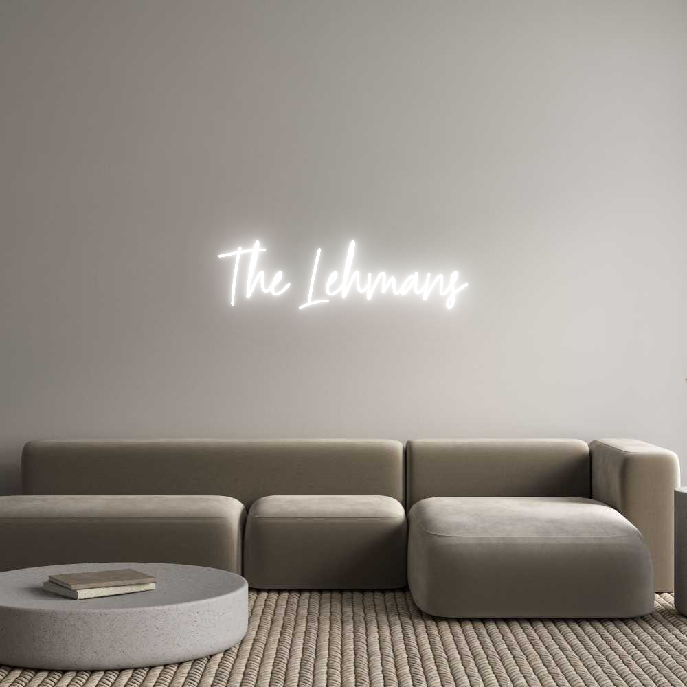 Custom Neon Text- The Lehmans