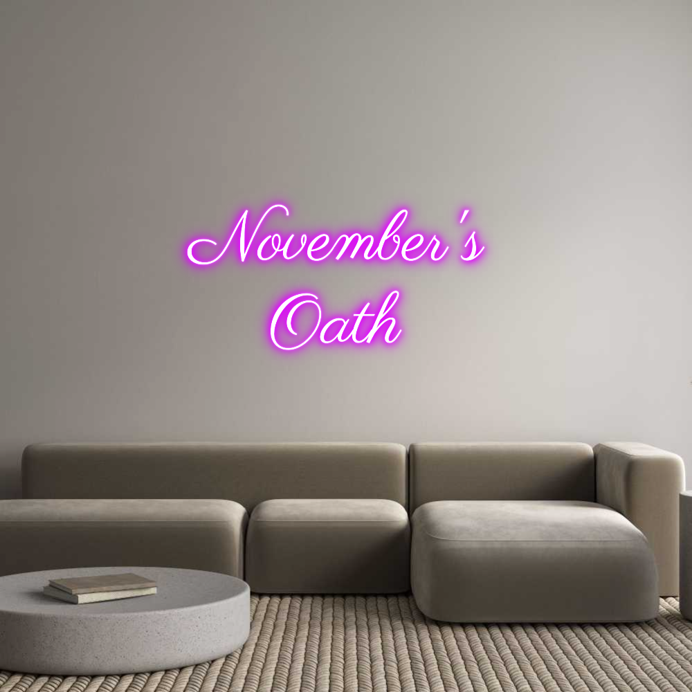 Custom Neon Text- November's 
...