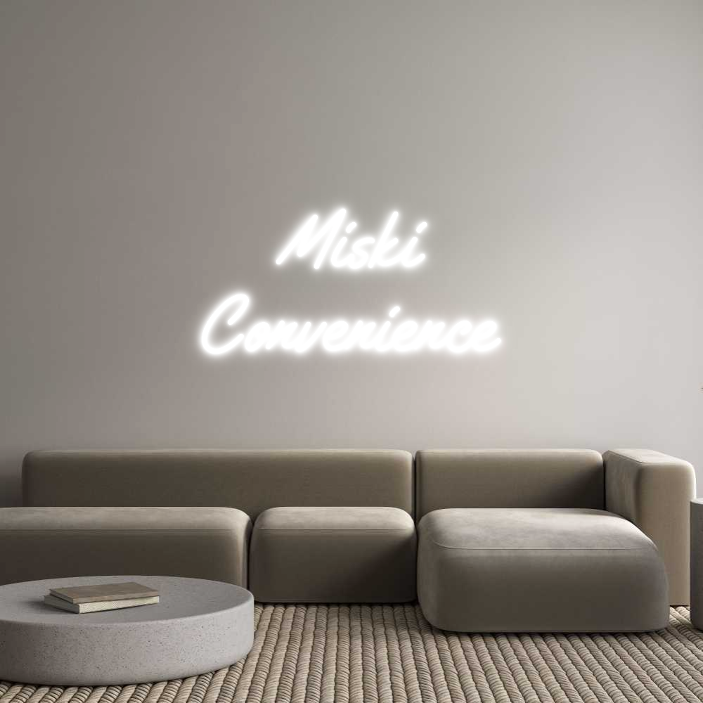 Custom Neon Text - Miski
Conven...