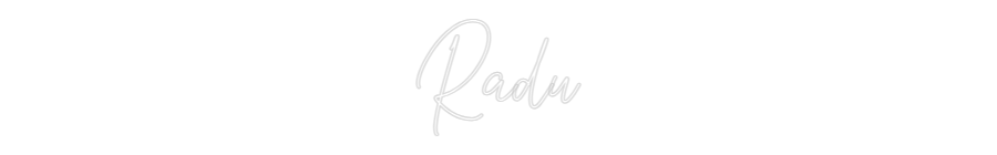 Custom Neon Text- Radu