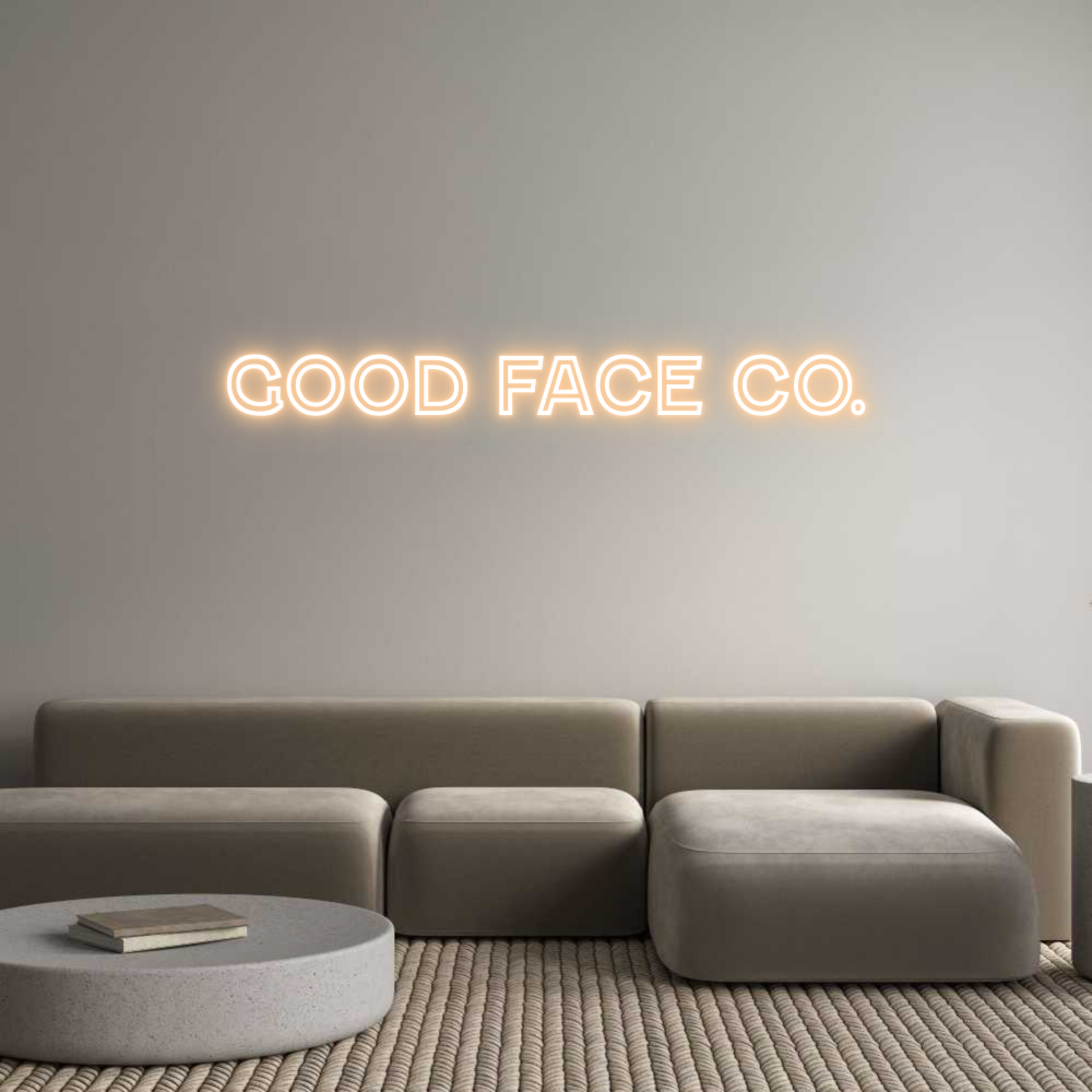 Custom Neon Text - Good Face Co.