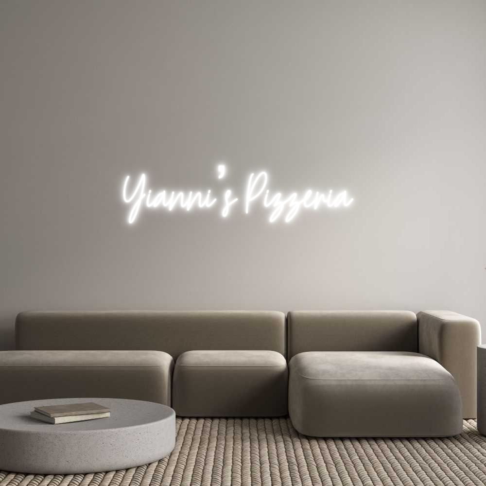 Custom Neon Text- Yianni’s Pizz...