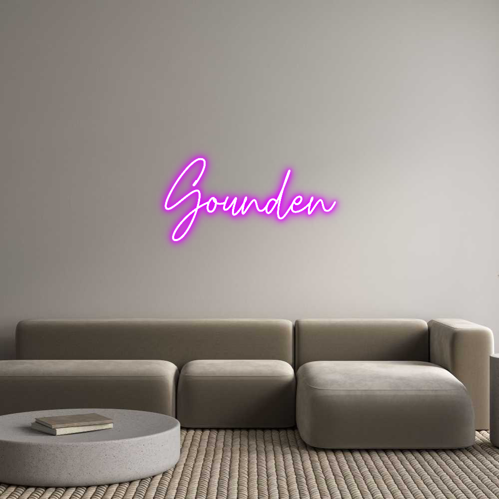 Custom Neon Text- Gounden