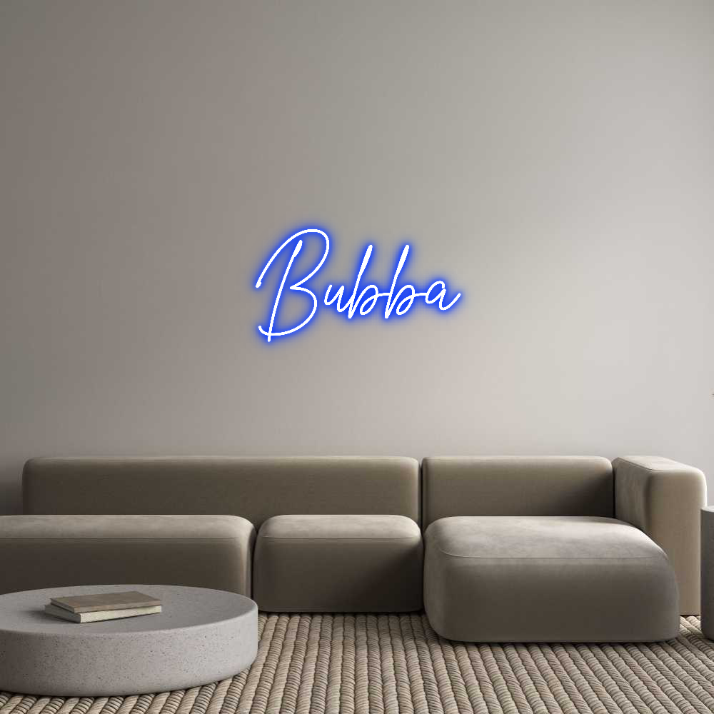 Custom Neon Text- Bubba