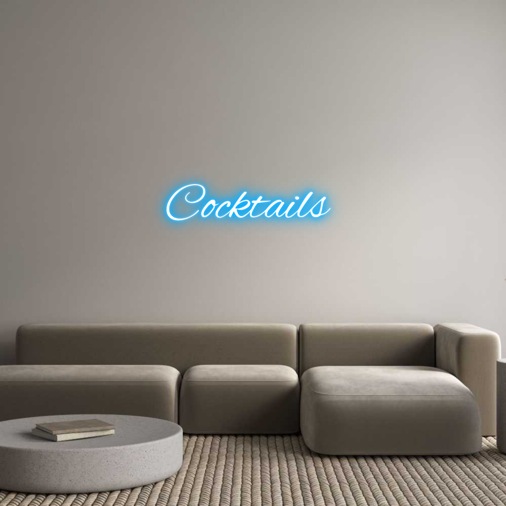 Custom Neon Text- Cocktails