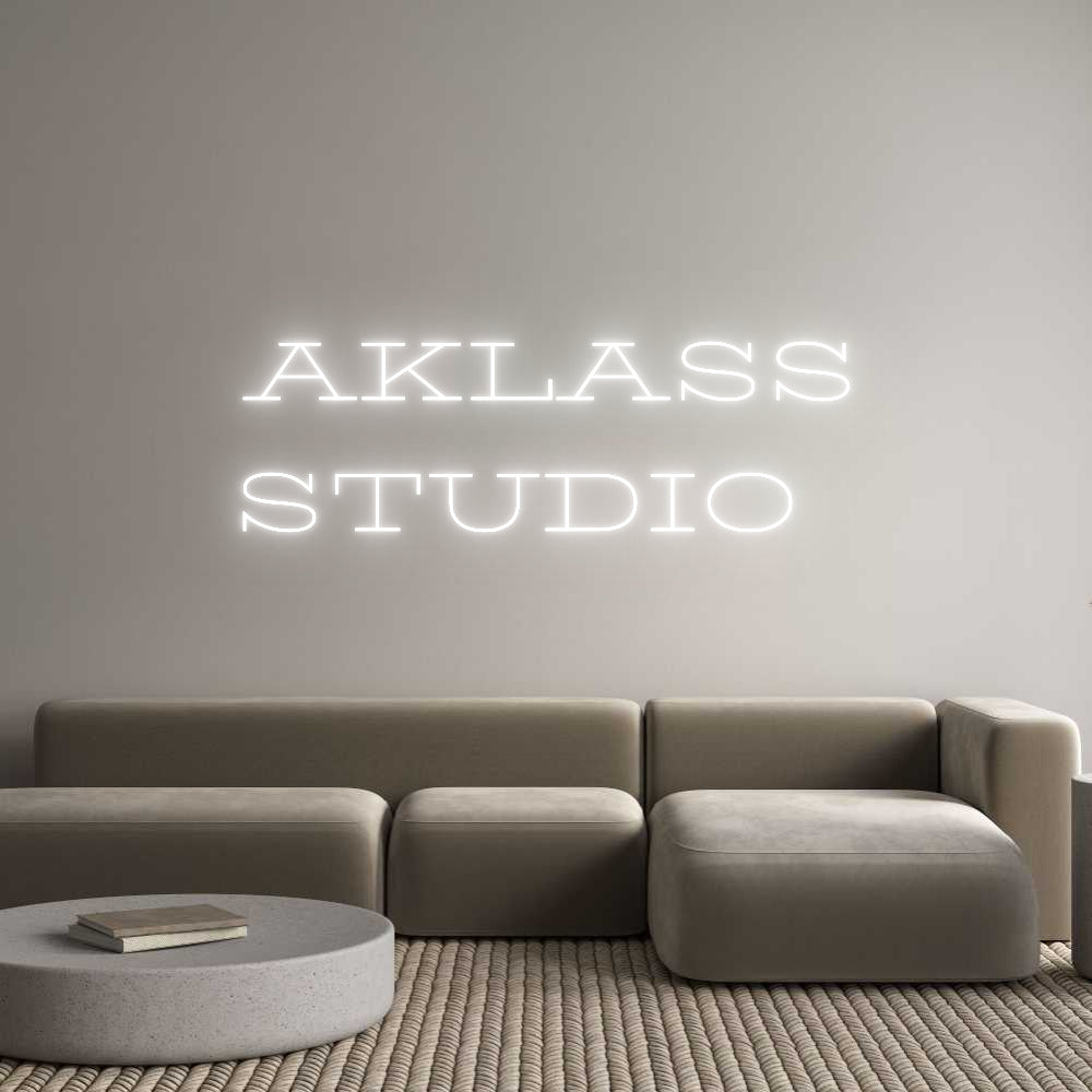 Custom Neon Text- AKLASS
STUDIO