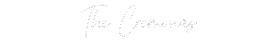 Custom Neon Text- The Cremonas