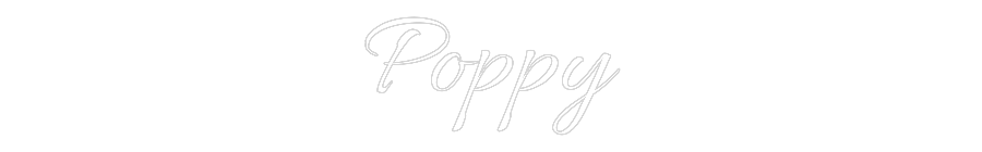 Custom Neon Text- Poppy