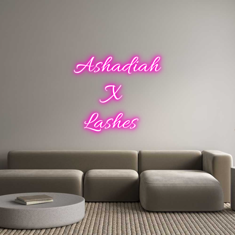 Custom Neon Text- Ashadiah
   ...