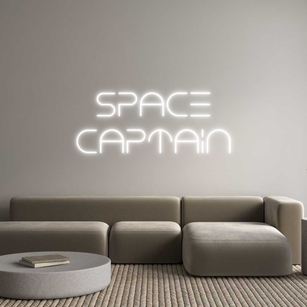 Custom Neon Text - Space
Captain