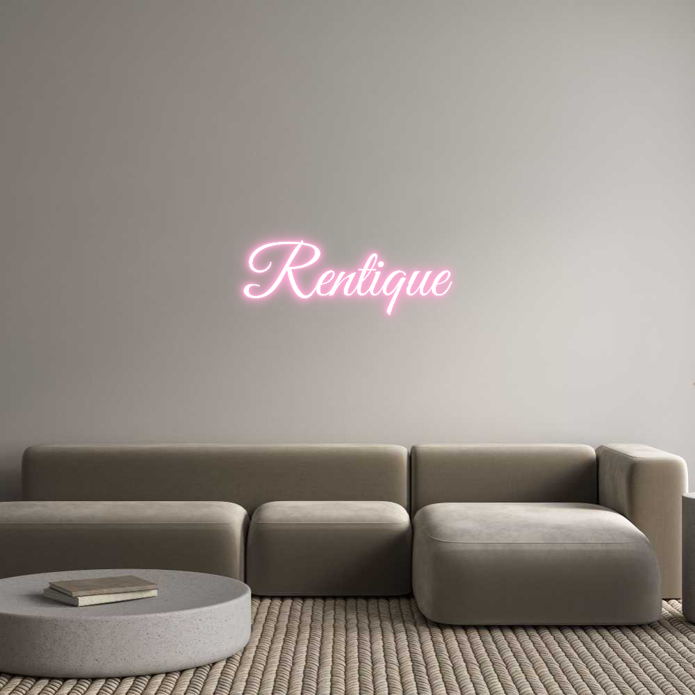 Custom Neon Text- Rentique