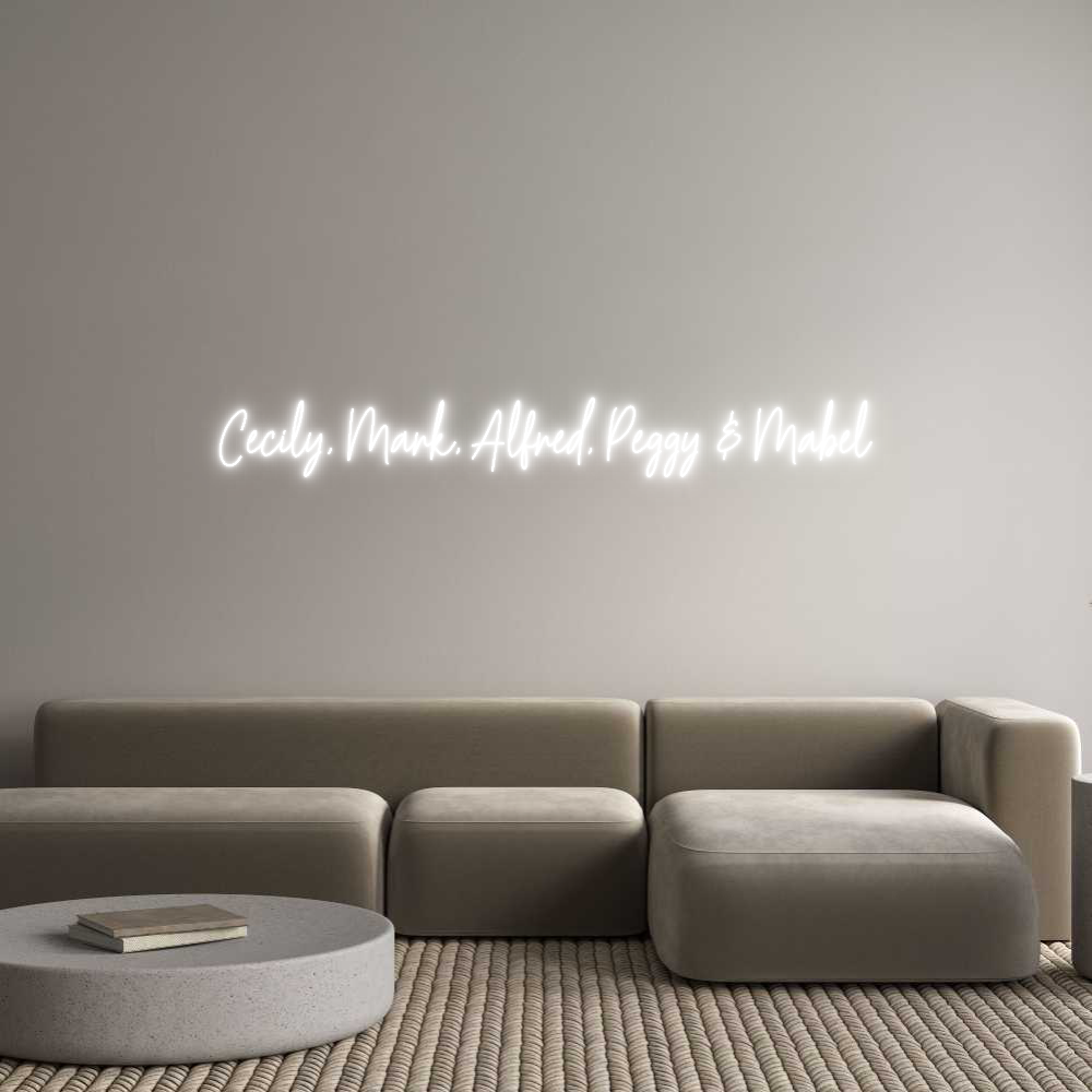 Custom Neon Text - Cecily, Mark,...