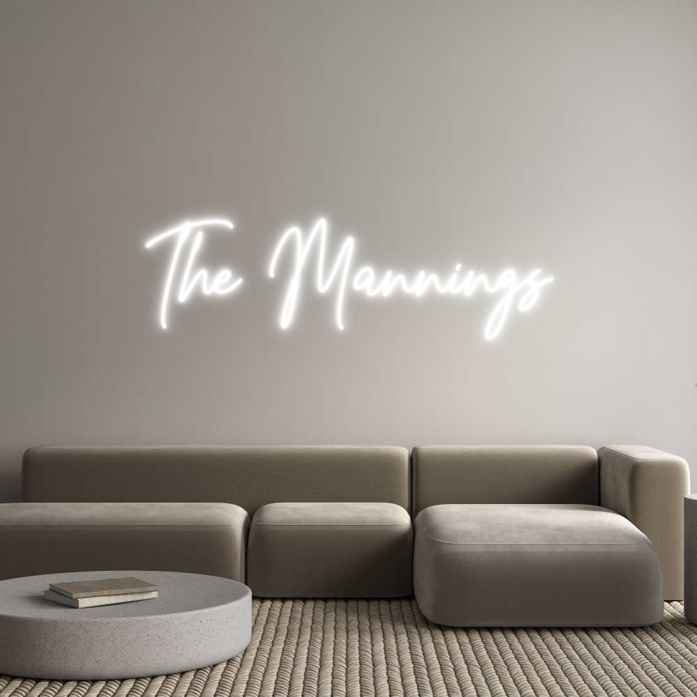 Custom Neon Text- The Mannings