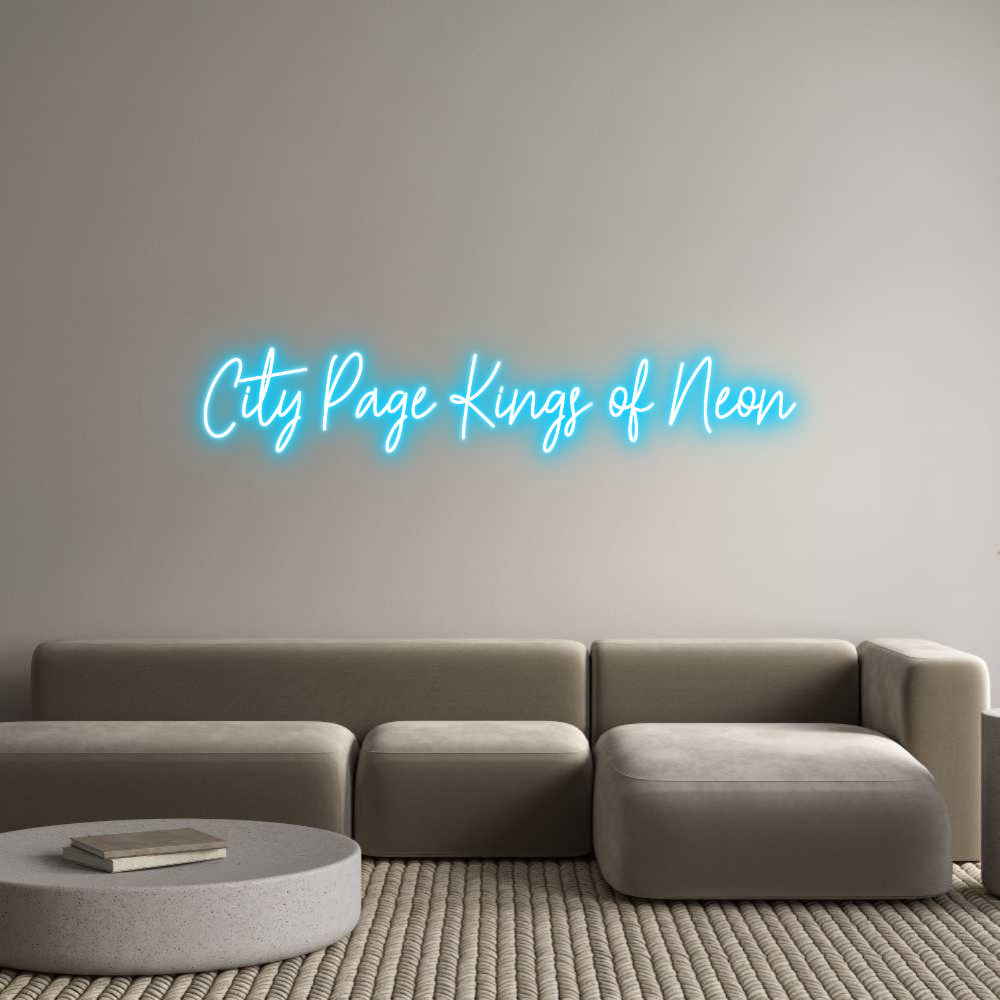 Custom Neon Text - City Page Kin...