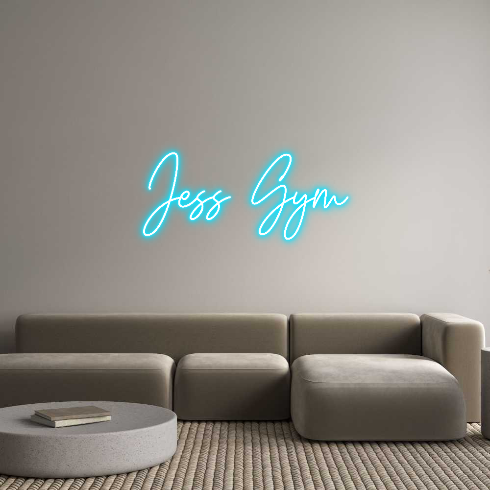 Custom Neon Text- Jess Gym