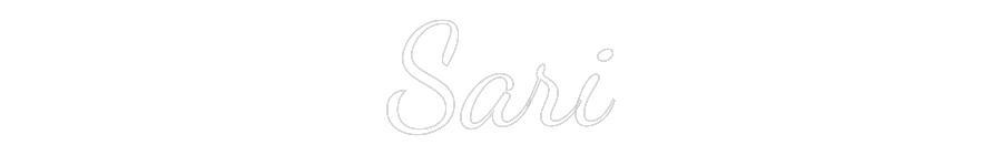 Custom Neon Text- Sari